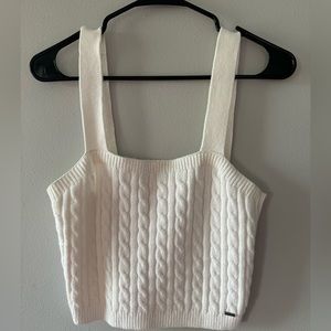 Hollister cropped sweater tank top